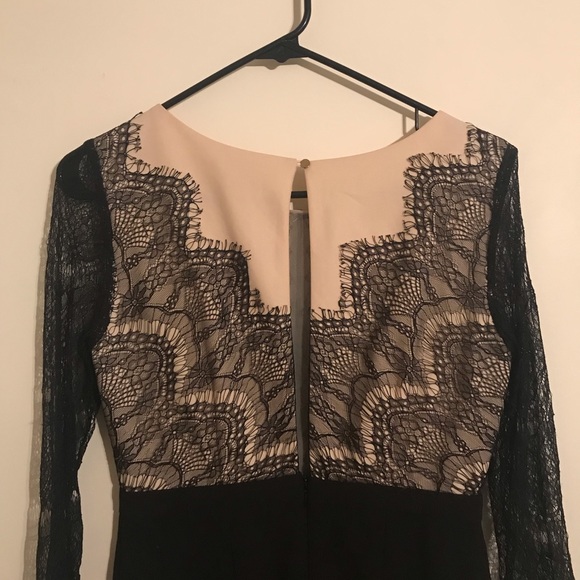 Lace Color Block Bodycon Dress - Picture 4 of 6